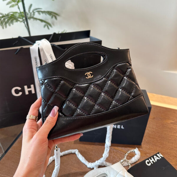 シャネル31 ナノショッピングバッグ chanel ショルダー バッグ レディース 斜 めがけ 軽い 2way ハイ ブランド ポーチ ポシェット 小さめ ショルダー バッグ 可愛い