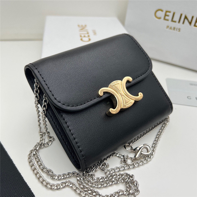 セリーヌ チェーン ウォレット celine ミニ 財布 レディース 人気 ブランド お 財布 ショルダー さいふ かわいい 小さい 財布 ブランド