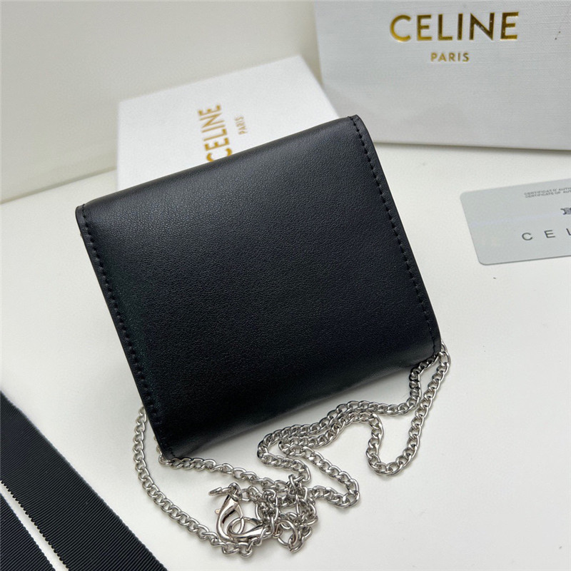 セリーヌ チェーン ウォレット celine ミニ 財布 レディース 人気 ブランド お 財布 ショルダー さいふ かわいい 小さい 財布 ブランド