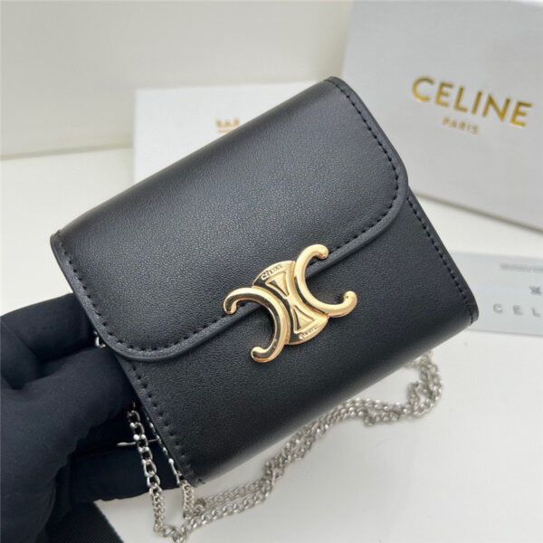 セリーヌ チェーン ウォレット celine ミニ 財布 レディース 人気 ブランド お 財布 ショルダー さいふ かわいい 小さい 財布 ブランド