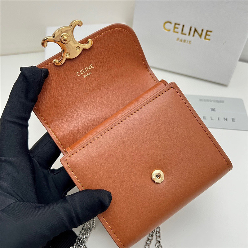 セリーヌ チェーン ウォレット celine ミニ 財布 レディース 人気 ブランド お 財布 ショルダー さいふ かわいい 小さい 財布 ブランド