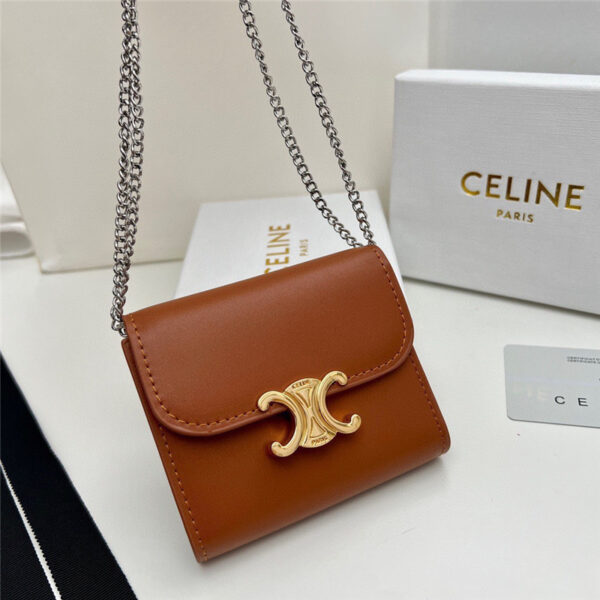 セリーヌ チェーン ウォレット celine ミニ 財布 レディース 人気 ブランド お 財布 ショルダー さいふ かわいい 小さい 財布 ブランド