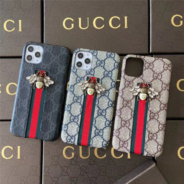 gucci ケース iphone16 グッチ 蜂 iphone16pro/16plus ケース ブランド メンズ iphone15/15pro ケース 大人 おしゃれ iphone14/13/12 ケース ハイブランド 安全