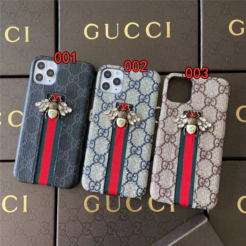 gucci ケース iphone16 グッチ 蜂 iphone16pro/16plus ケース ブランド メンズ iphone15/15pro ケース 大人 おしゃれ iphone14/13/12 ケース ハイブランド 安全