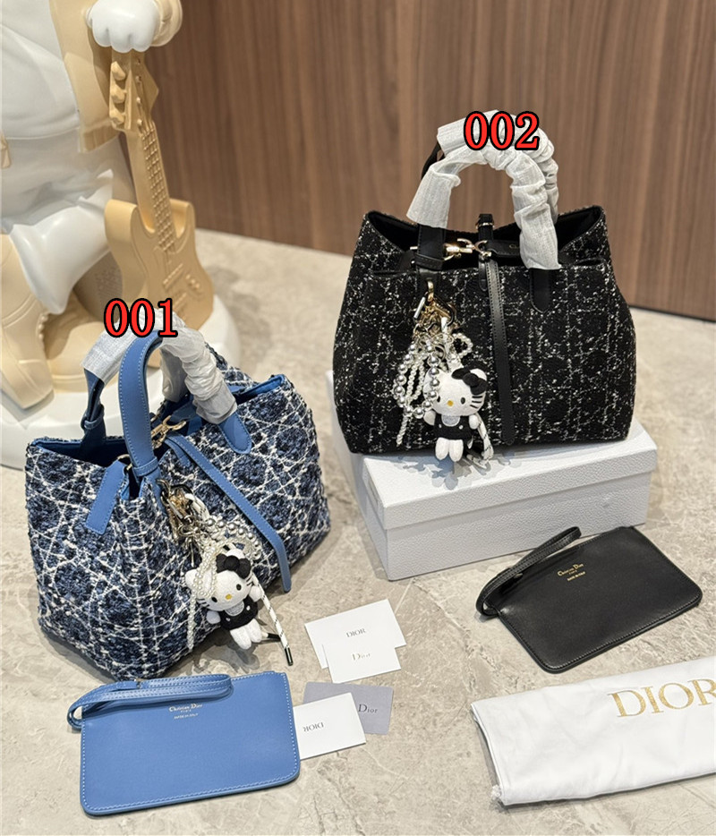 dior ハンドバッグ ディオール トゥ ジュール レディース バッグ 30 代 40代 ツイード の バッグ dior カナージュ ツイード ポーチ付き