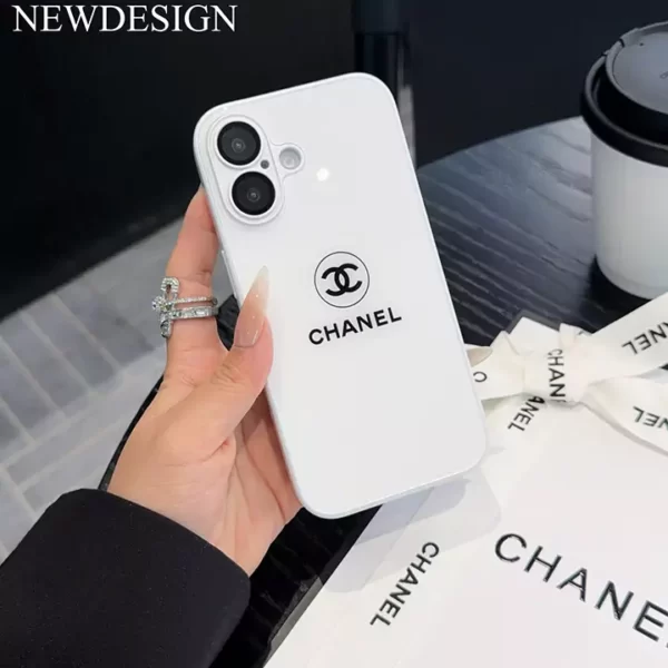 chanel スマホケース iphone16 ガラスケース シャネル iphone16pro/16promax ケース シンプル おしゃれ iphone15/14/13 ケース カメラまで保護 - 画像 (3)