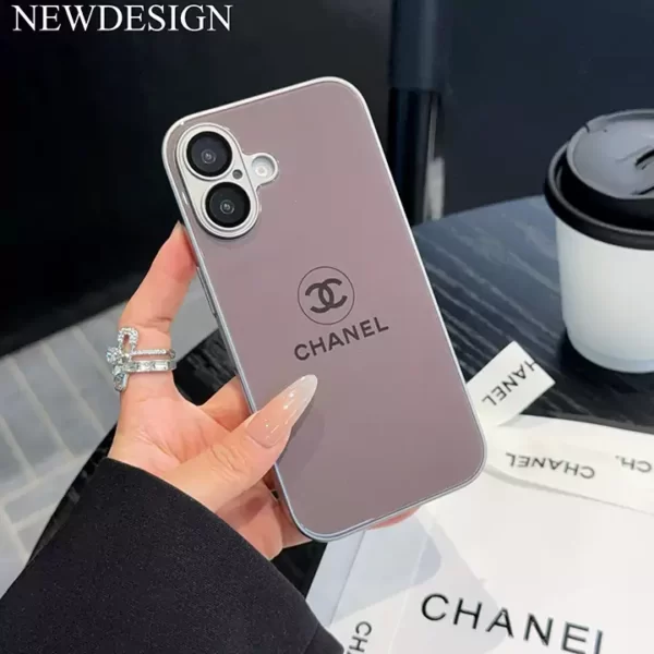 chanel スマホケース iphone16 ガラスケース シャネル iphone16pro/16promax ケース シンプル おしゃれ iphone15/14/13 ケース カメラまで保護 - 画像 (4)